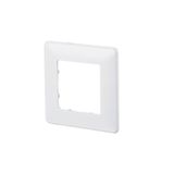 Cover plate 80 x 80 mm, traffic white, modul