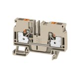 Feed-through terminal block, PUSH IN, 6 mm², 800 V, 41 A, Number of co