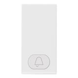 Button 1M bell symbol white