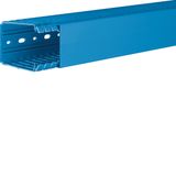 Slotted panel trunking made of PVC BA7 80x60mm blue