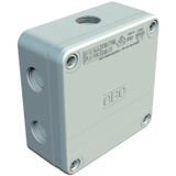 B 9 T M NL Junction box with 3 cable glands 110x110x50