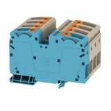 Feed-through terminal block, PUSH IN, 35 mm², 1000 V, 125 A, Number of