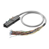 PLC-wire, Digital signals, 40-pole, Cable LiYY, 4 m, 0.25 mm²