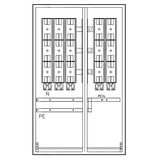 Mehrfach Hausanschlussk. STW Mš, 3HA-2EW, 1200x800x350mm