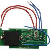 Wireless transmitter module for key switches and industrial pushbuttons, with battery