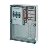 Mi load separator box IP65, 1x250A NH1 3p op Rail 250A 5-pin, 450x600