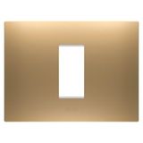 EGO PLATE - IN PAINTED TECHNOPOLYMER - 1 MODULE - GOLD - CHORUSMART