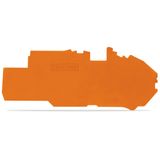 End and intermediate plate 1 mm thick orange