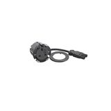 Incara Disq 60 equipped with 1 BS socket and a 0.5m cord with Wieland plug - black