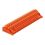 1-conductor female connector CAGE CLAMP® 2.5 mm² orange