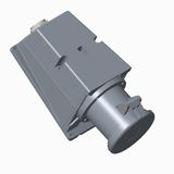 Surface socket-outlet, 1h, 63A, IP44, 2P+E