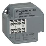 Single pole latching relay - silent - 10 A - surface-mounting - with timer