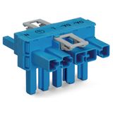 T-distribution connector 5-pole Cod. I blue