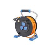 Xperts cable reel 285mmO, 40m H07BQ-F 3G1,5, 3 sockets 230V/16A