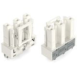 Socket for PCBs straight 3-pole white