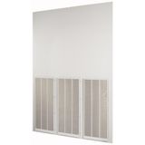 Rear wall ventilated, for HxW = 2000 x 650mm, IP42, grey