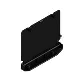 End plate, IP20 in installed state, PA 66, black, Width: 21.5 mm