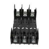 Eaton Bussmann series HM modular fuse block, 600V, 0-30A, PR, Three-pole
