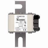 Fuse-link, high speed, 450 A, AC 690 V, DIN 2, 61 x 77 x 108 mm, aR, DIN, IEC, single indicator