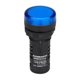 LED-indicator monobloc  230VAC/DC blue