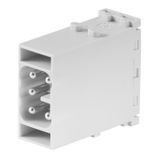 Module insert for industrial connector, Series: ModuPlug, PUSH IN with