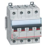 DX³6000 10kA high inlet and low outlet screw circuit breaker 4P 400V~ - 63A - curve B - 4 modules