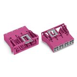 Snap-in socket 4-pole Cod. B pink