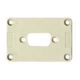 Adapter plate (industrial connector), Plastic, Colour: grey, Size: 3