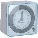WALL-MOUNTED TIMER 72x72 24h WITH RESERVE - 48V DC/110-230V AC