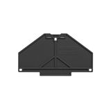End plate (terminals), 70 mm x 3 mm, black