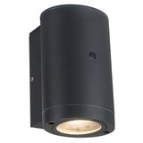 Outdoor Light without Light Source - wall light Kingston - 1xGU10 IP44  - Sensor - Anthracite