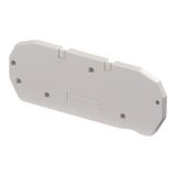 END SECTIONS, GREY, 2.5MM SPACING, POLYAMIDE, DIN RAIL MOUNT, FED5,T3,P,L