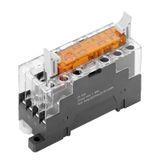 Relay module, 24 V DC ±10 %, Green LED, Free-wheeling diode, 3 NC and 