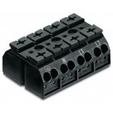 4-conductor chassis-mount terminal strip with ground contact PE-N-L1-L