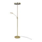 Franklin LED floor lamp uplighter matt brass