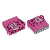 Snap-in plug 4-pole Cod. B pink