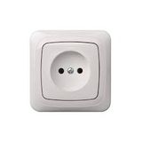 5518A-W2349 B Single socket outlet with pin + cover
