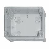 Enclosure ABS, transparent cover, 201x163x98 mm, metric