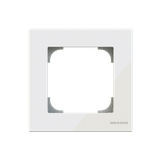 8571 CB Frame 1-gang - White Glass 1gang White - Sky Niessen