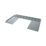 Partition, devices-/MB area IZMX40, for W=600mm, drawer