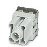 Module insert for industrial connector, Axial screw connection, Number
