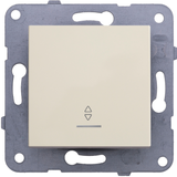 Karre Plus-Arkedia Beige (Quick Connection) Illuminated Two Way Switch