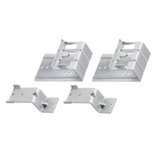 PAIR OF FAST & EASY QUICK ASSEMBLY BRACKETS FOR SUPPORTING WIRING TRUNKINGS