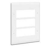 Synergy 3 x 3 Gang 18 Module Arteor Carrier Plate White