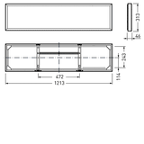 Surface-mounted luminaire Siella D MultiLumen 2 Prisms White ET 33W 4000lm Wide reduced glare UGR19 (W19) IK02 3 SDCM 8157540