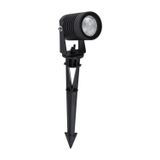 Black Aluminium & Glass LED 5 Watt 378Lm 3000K 100-240 Volt 50Hz Beam Angle 21O IP65 D: 5 W: 9 H: 33 cm