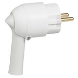 2P+E plug - 16 A - Fr/German std - easy extraction - white - gencod labelling