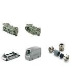 Industrial connectors (set), Series: HSB, Screw connection, Size: 6, N