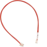 Patch cable with 2xRJ12 plugs for LMN module, color red, length 250 mm