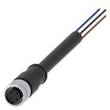 Connection cable with M12 socket 4-...